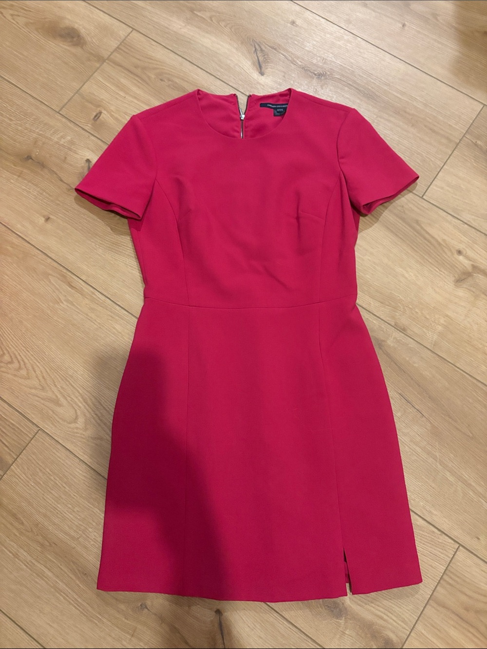 French Connection Bright Pink Short Sleeve Mini Dress size 6